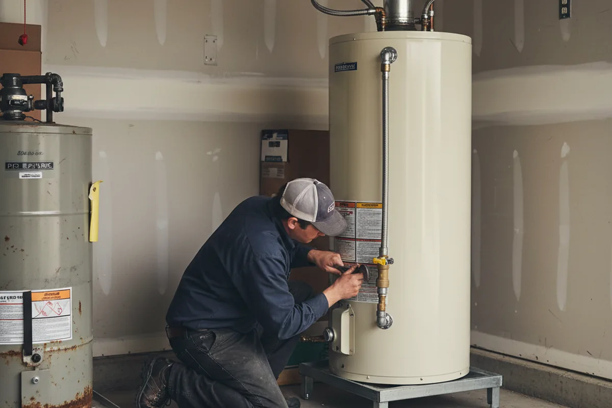 Water heater and shutoff valve replacement in Pacific Grove